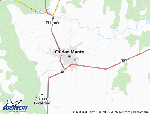 MICHELIN Del Valle map - ViaMichelin