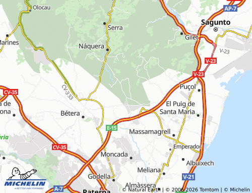 MICHELIN Rutas map - ViaMichelin