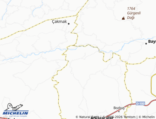 MICHELIN-Landkarte Kükürt - ViaMichelin