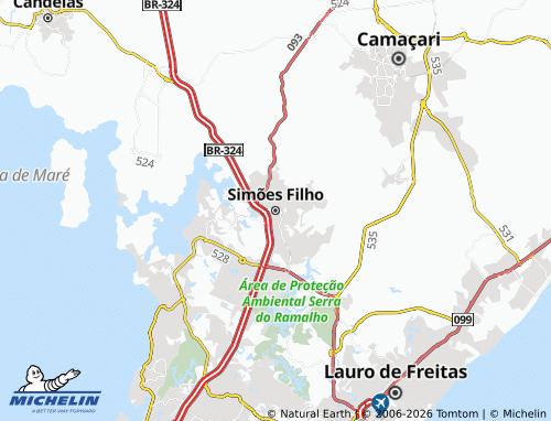 Mappa MICHELIN Simões Filho - ViaMichelin