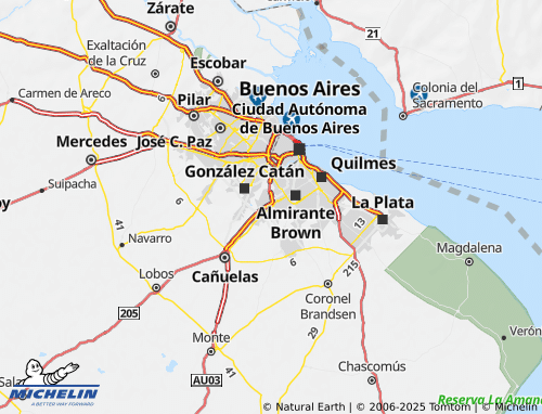 MICHELIN Ezeiza map - ViaMichelin
