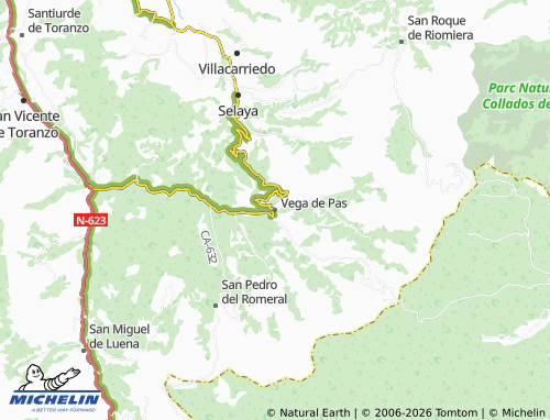 Mappa MICHELIN Vega de Pas - ViaMichelin