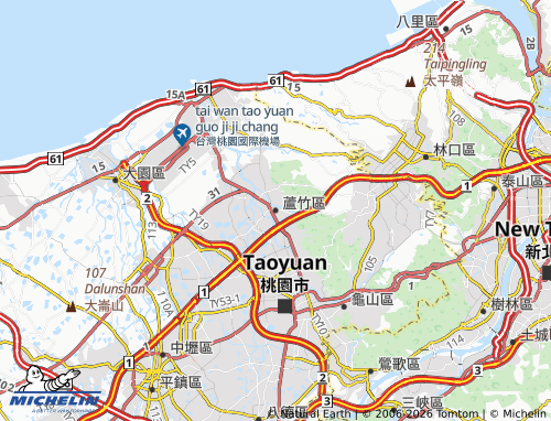 Mappa MICHELIN lu zhu qu - ViaMichelin