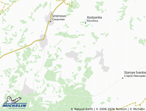 MICHELIN-Landkarte Vechkusovo - ViaMichelin