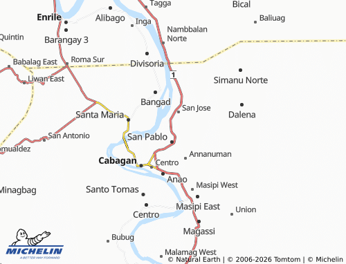 Mappa MICHELIN Minanga Norte - ViaMichelin