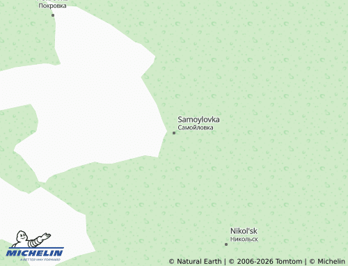 MICHELIN-Landkarte Samoylovka - ViaMichelin