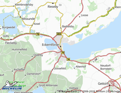 MICHELIN-Landkarte Eckernförde - ViaMichelin