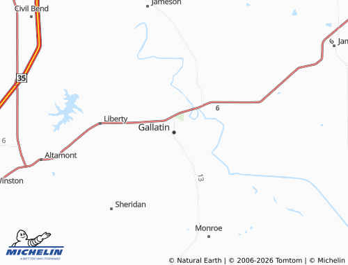 Carte MICHELIN Gallatin - ViaMichelin