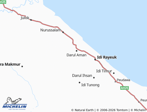 MICHELIN Alur Ludin II map - ViaMichelin