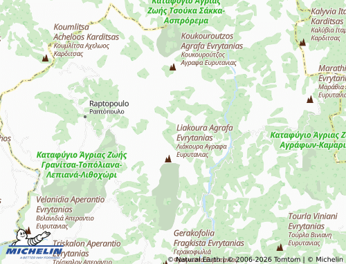 MICHELIN Fteri map - ViaMichelin