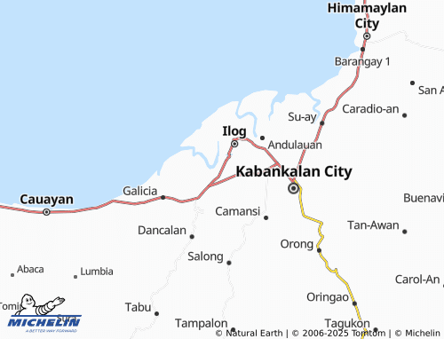 MICHELIN Bocana map - ViaMichelin