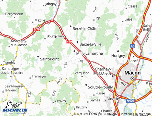 Mapa MICHELIN Bussières - ViaMichelin