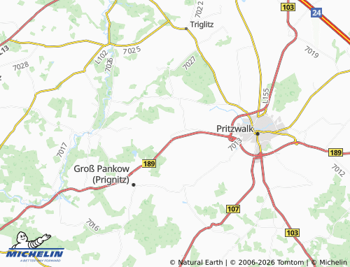 MICHELIN Kuhbier map - ViaMichelin