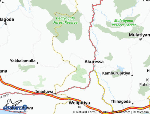 Carte MICHELIN Manikgoda - ViaMichelin