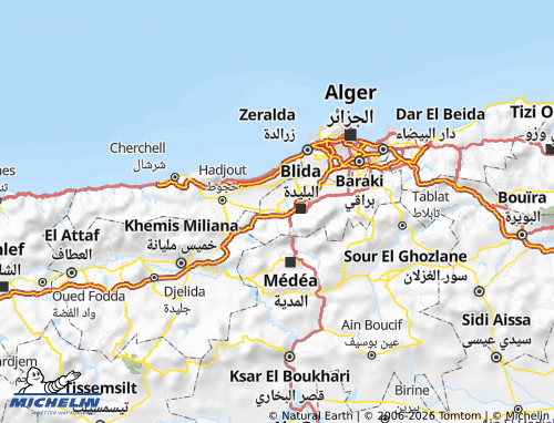 Carte MICHELIN Mouzaia - ViaMichelin