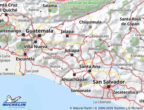 Carte MICHELIN Jutiapa - ViaMichelin