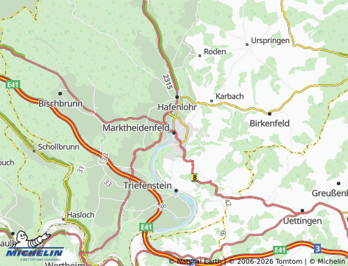 MICHELIN Marktheidenfeld map - ViaMichelin