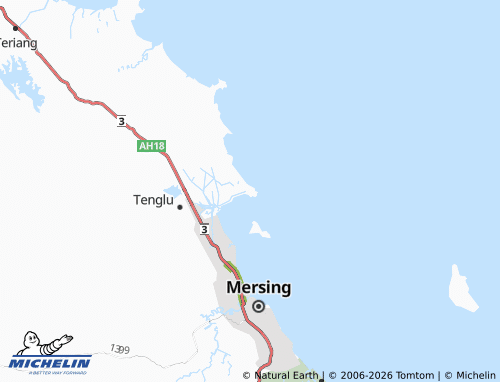 MICHELIN Teluk Buih map - ViaMichelin