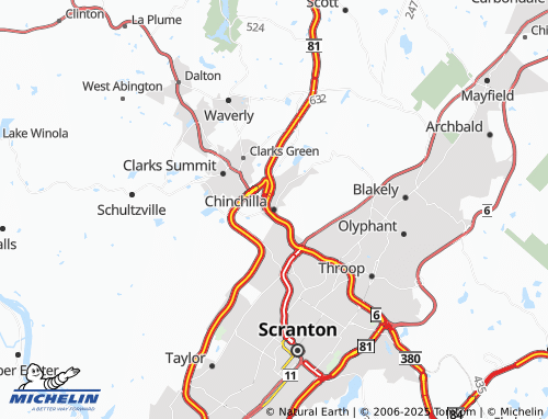 MICHELIN Chinchilla map - ViaMichelin