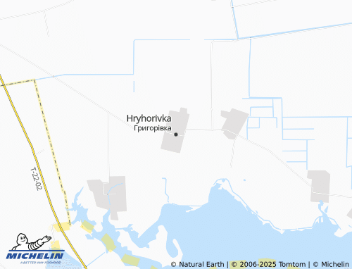 MICHELIN Hryhorivka map - ViaMichelin