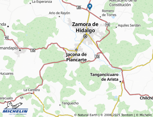 MICHELIN Bicentenario de La Independencia map - ViaMichelin