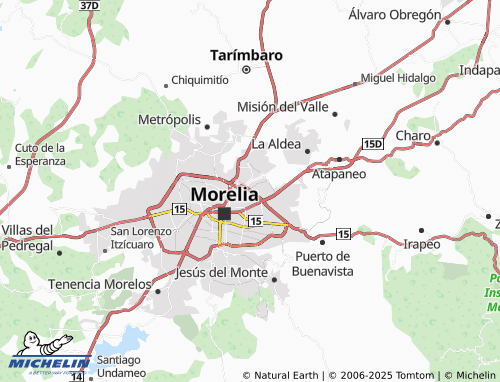 Mapa MICHELIN Lomas de Morelia, Doctor Ignacio Chávez - ViaMichelin