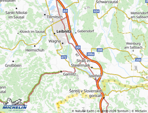 MICHELIN-Landkarte Obervogau - ViaMichelin