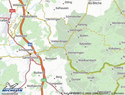 Carte MICHELIN Lorentzen - ViaMichelin