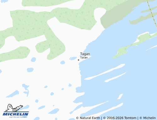 MICHELIN-Landkarte Tagan - ViaMichelin