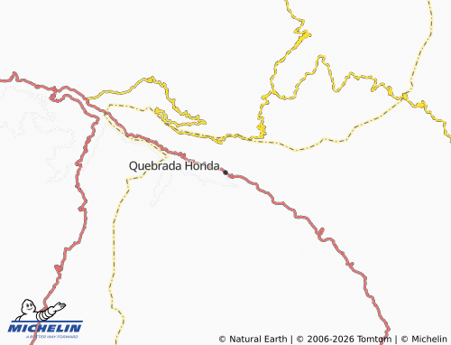 Carte MICHELIN Quebrada Honda - ViaMichelin