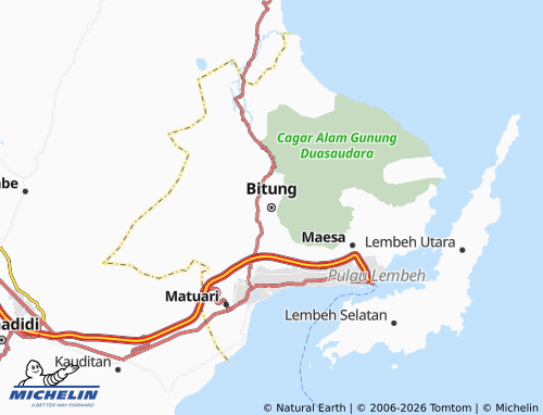 Mapa MICHELIN Bitung - ViaMichelin