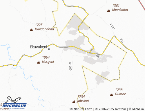 MICHELIN Vaalkop map - ViaMichelin