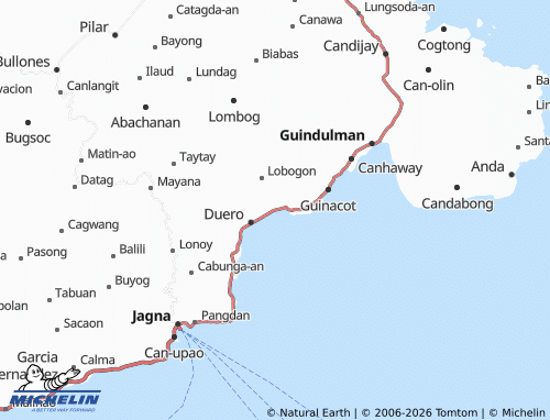 MICHELIN Guinsularan map - ViaMichelin