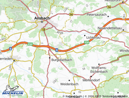 MICHELIN Gösseldorf map - ViaMichelin