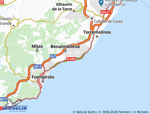 Mapa MICHELIN Torrequebrada - ViaMichelin