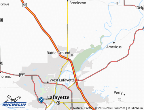 Carte MICHELIN Battle Ground - ViaMichelin