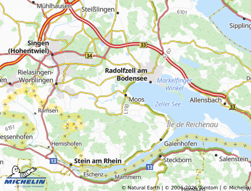 Carte MICHELIN Moos - ViaMichelin