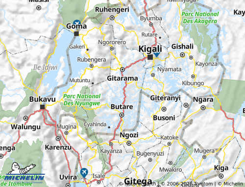 Mapa MICHELIN Nyanza - ViaMichelin