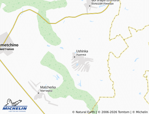 MICHELIN-Landkarte Ushinka - ViaMichelin