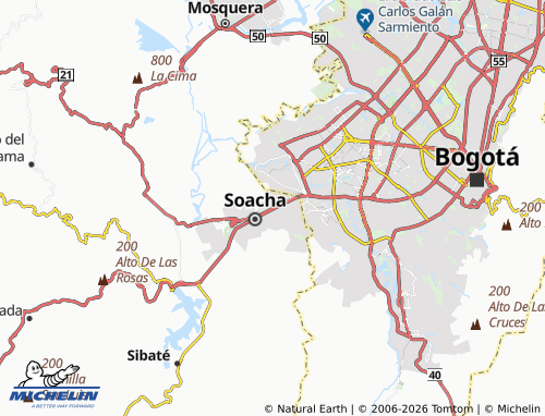 Carte MICHELIN El Rincón de Santa Fe - ViaMichelin
