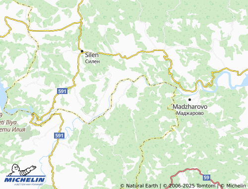 MICHELIN-Landkarte Strandzhevo - ViaMichelin