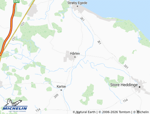 Mappa MICHELIN Hårlev - ViaMichelin