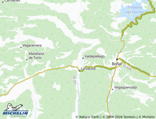 MICHELIN La Mata de la Bérbula map - ViaMichelin