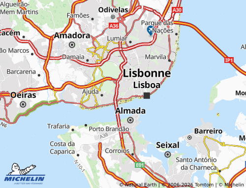 MICHELIN Estrela map - ViaMichelin