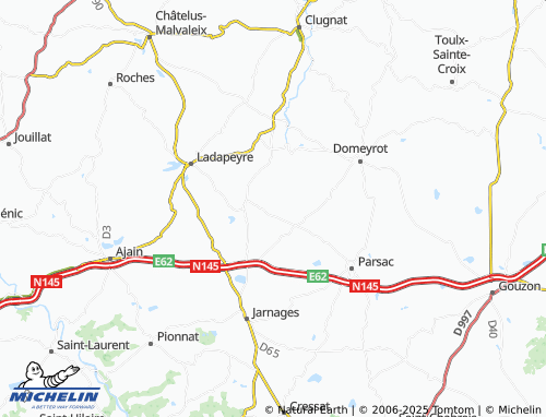 Carte MICHELIN Rimondeix - ViaMichelin