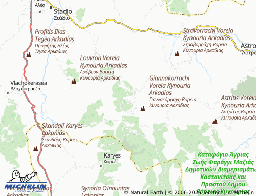 MICHELIN Kastri map - ViaMichelin