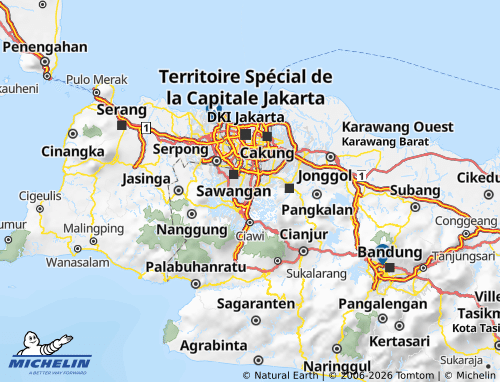 Carte MICHELIN Bogor - ViaMichelin