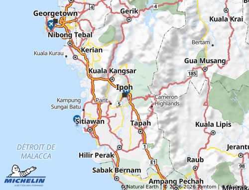 Carte MICHELIN Perak - ViaMichelin