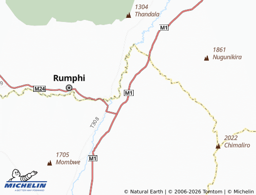 MICHELIN Thumbi map - ViaMichelin