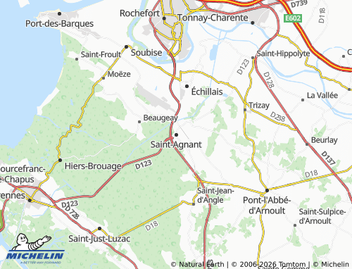 Mapa MICHELIN Saint-Agnant - ViaMichelin